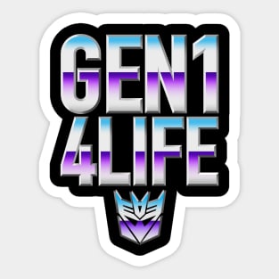 GEN1 4 LIFE - Decepticons Sticker